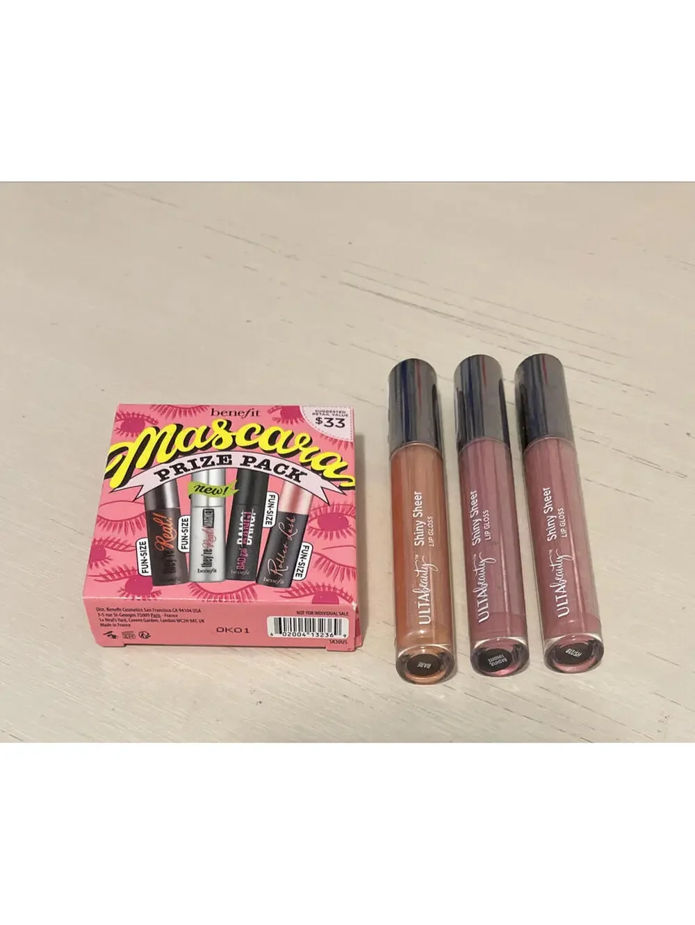 Benefit Womens Mascara Prize Pack 4 Mascaras and 3 Full Size Ulta Glosses!! A827